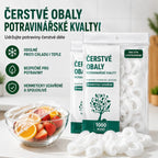 🔥50% SLEVA✨500 ks Opakovaně použitelných potravinářských fólií s pružným okrajem, domácí ochranné návleky na nádoby