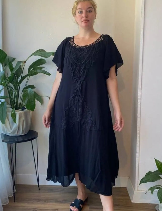 ❤️【S-5XL】nové šaty, plus size, pohodlné a volné🔥Vynikající kvalita👌Perfektně padnou všem typům postav👌