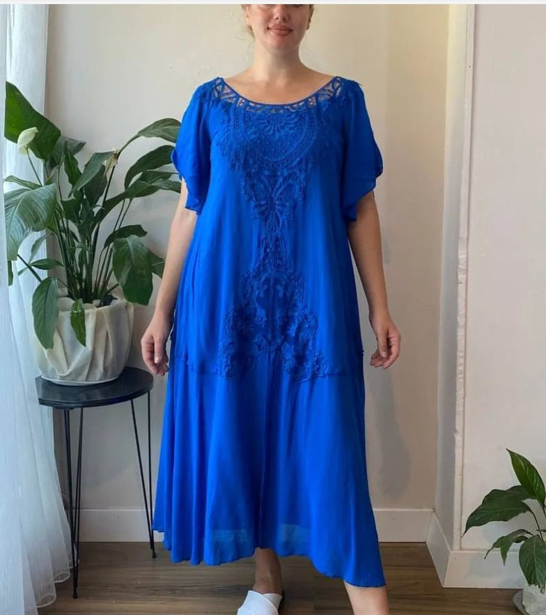 ❤️【S-5XL】nové šaty, plus size, pohodlné a volné🔥Vynikající kvalita👌Perfektně padnou všem typům postav👌