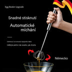 🎁Kup 1, získej 1 zdarma🎁 👍 Poloautomatický šlehač vajec z nerezové oceli, domácí pečicí nástroj, ruční mixér na smetanu a vejce, sada 2 ks