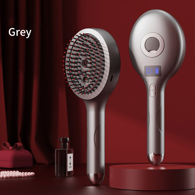 💆‍♀️Masážní hřeben s funkcí rozprašování uvolňuje pokožku hlavy, je vhodný pro styling a domácí péči o vlasy a má také funkci vibrační masáže.