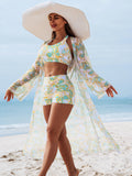 👙【S-2XL】Vysoce kvalitní sexy třídílné bikiny s potiskem