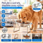 🎁Kupte 1, získejte 1 zdarma 🥣 Ortopedická nakloněná miska pro domácí mazlíčky o 15°, z nerezové oceli 304, odolná vůči vysokým teplotám