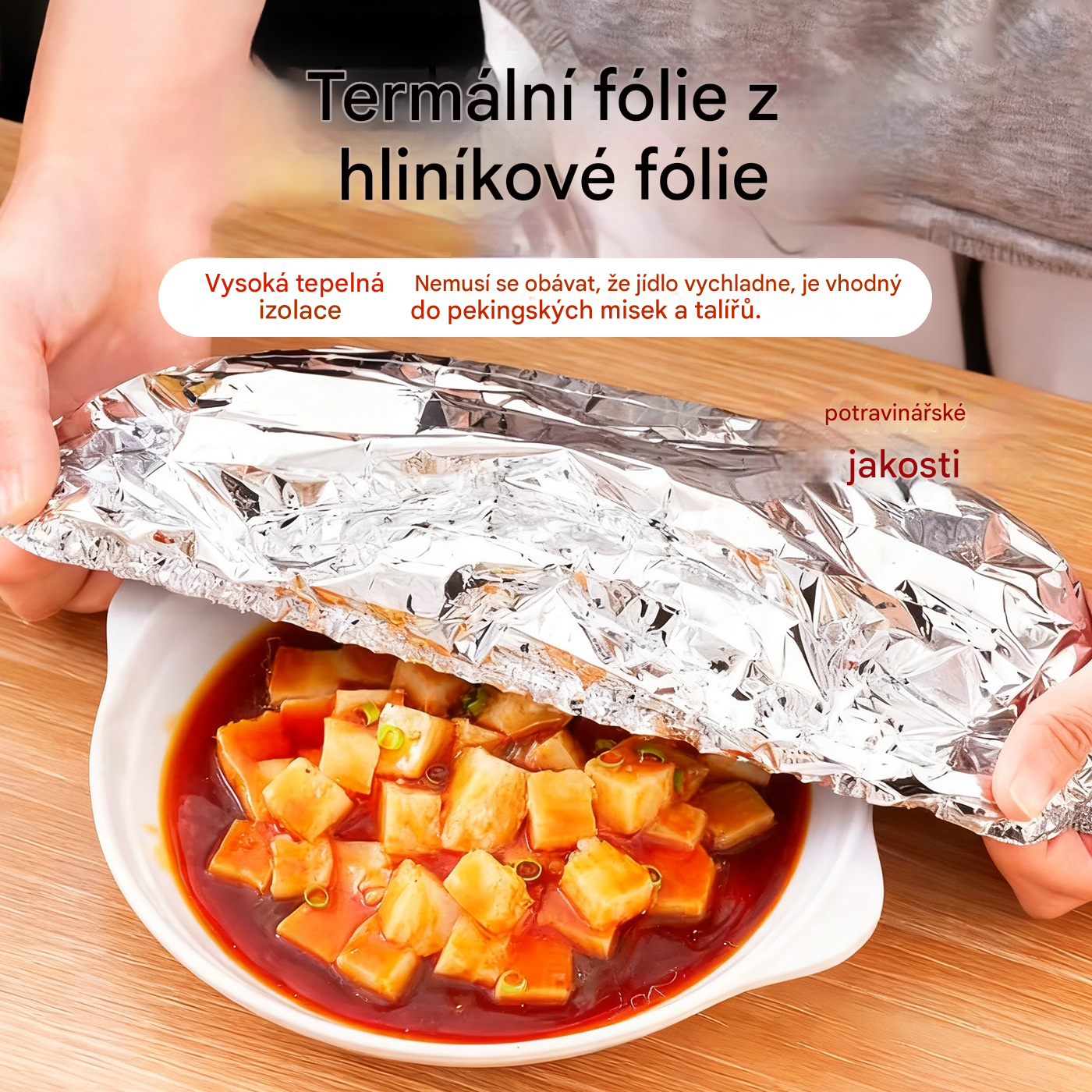 【50 díly】600 Kč za jedny Izolační kryt z hliníkové fólie