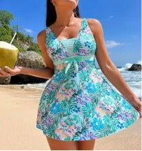 🌴【S-6XL】Elegantní plavky s potiskem pro větší velikosti