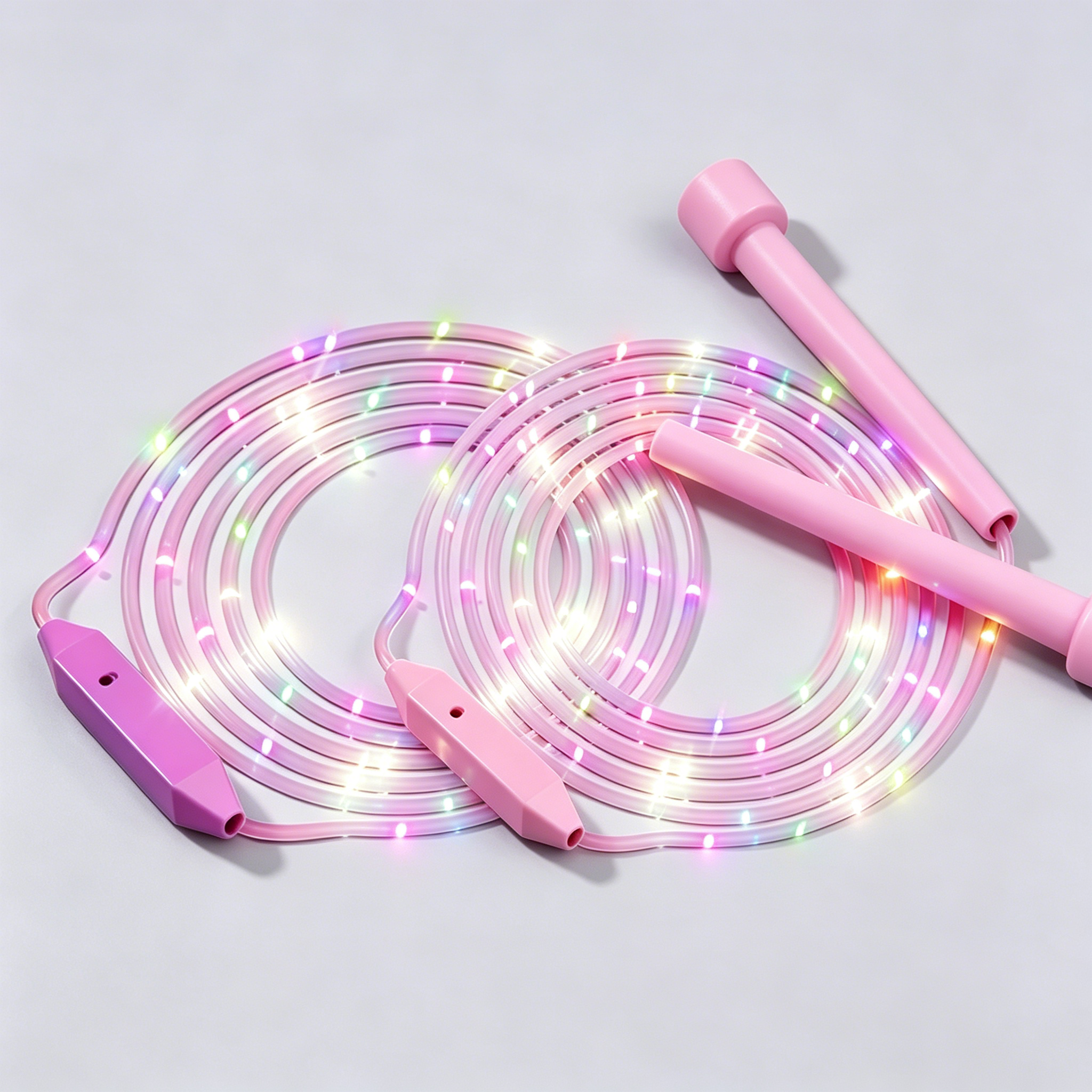 【Kupte jeden, druhý dostanete zdarma】LED svítící švihadlo, nárazuvzdorné provedení, dlouhá doba hraní!