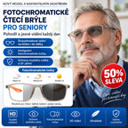 🔥50% SLEVA🔥 Fotochromatické čtecí brýle pro seniory, ultralehké, dvouohniskové, blokují modré světlo a UV záření, vysoké rozlišení