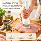 【50% SLEVA】21bodová jehla na změkčování masa z nerezové oceli – 🔥Praktický kuchyňský nástroj na steaky, grilování a vaření