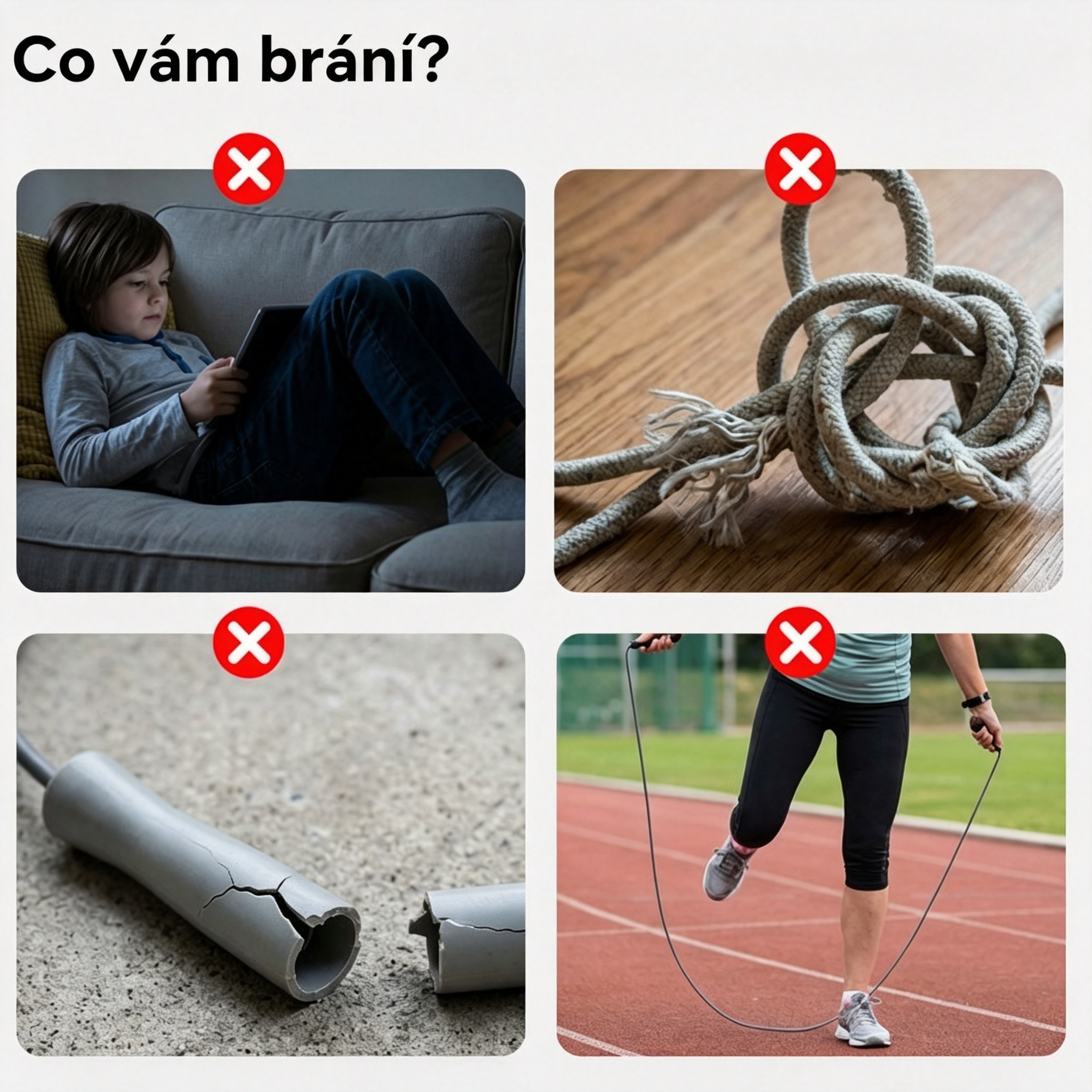 【Kupte jeden, druhý dostanete zdarma】LED svítící švihadlo, nárazuvzdorné provedení, dlouhá doba hraní!