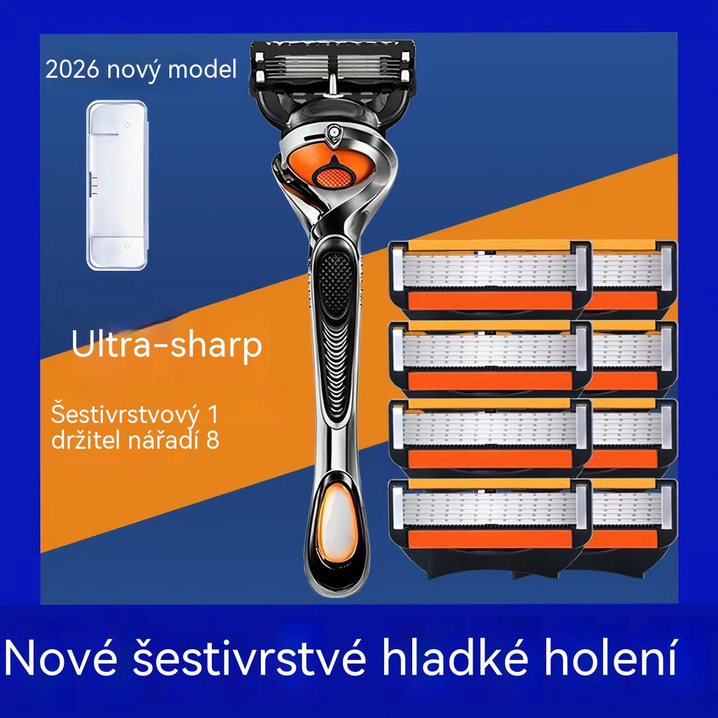 Sada náhradních břitů pro pánský holicí strojek + stojánek – snadno zajistí pohodlné a hladké oholení