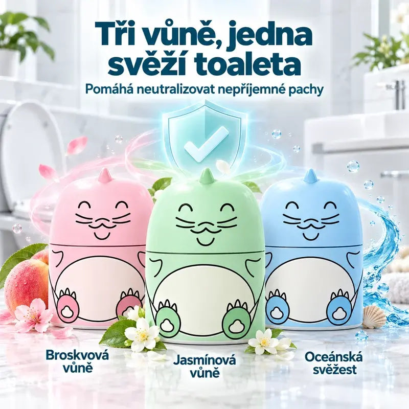 🔥50% SLEVA🚽✨3 ks Víceúčelový čisticí blok na toalety, modré bublinky, odstraňuje zápach, čistí WC, s provázkem