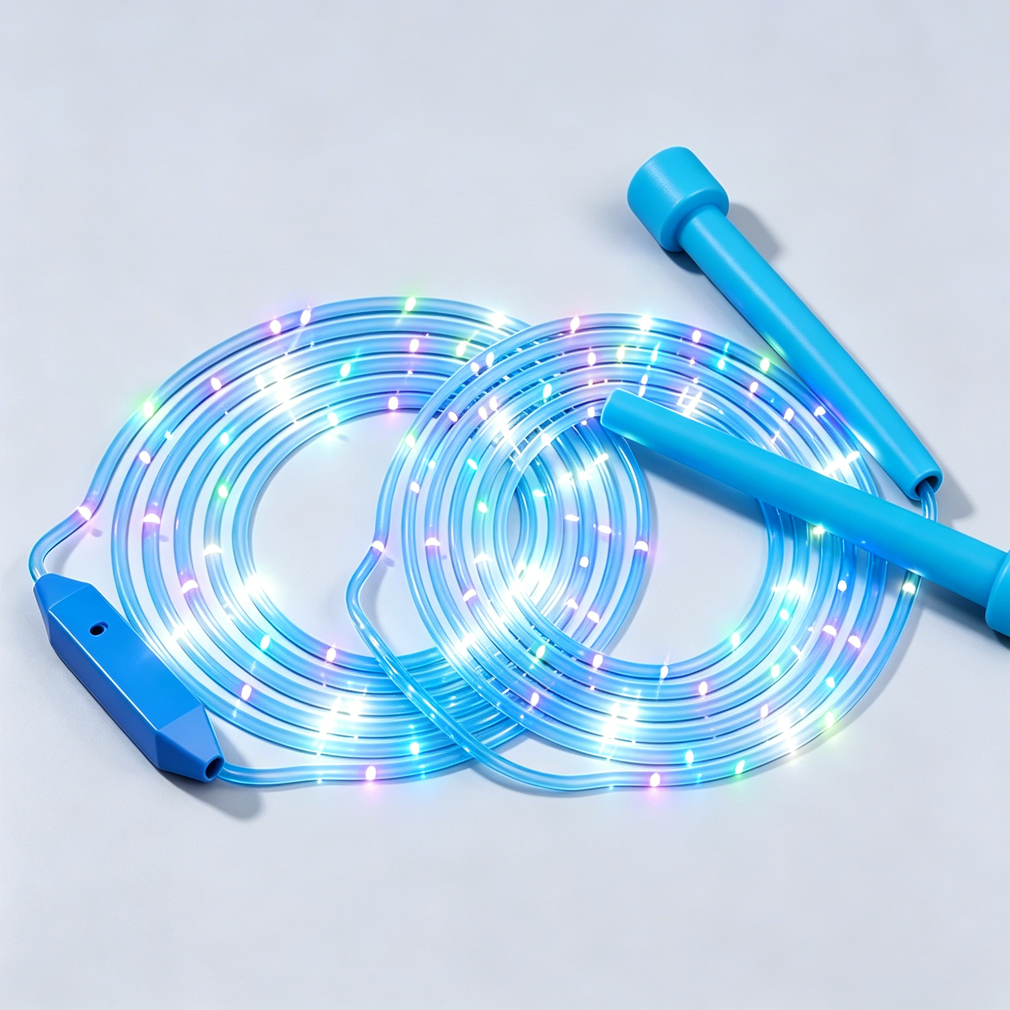 【Kupte jeden, druhý dostanete zdarma】LED svítící švihadlo, nárazuvzdorné provedení, dlouhá doba hraní!