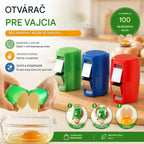 🔥 50% SLEVA | 3 ks Přenosný otvírák na vejce – rychlé a čisté rozklepnutí vajec bez nepořádku