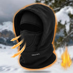 【50% SLEVA】🎉🧣❄️ Dvouvrstvá fleecová čepice s integrovaným šátkem, teplá a větruodolná, chrání obličej a krk, vhodná na lyžování, cyklistiku a zimní venkovní aktivity
