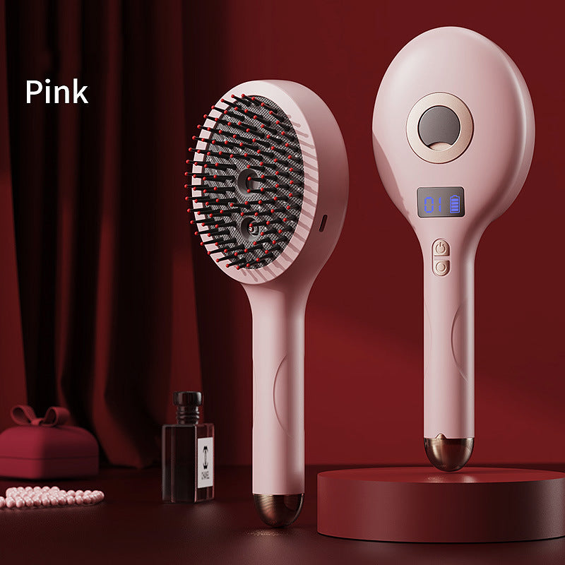 💆‍♀️Masážní hřeben s funkcí rozprašování uvolňuje pokožku hlavy, je vhodný pro styling a domácí péči o vlasy a má také funkci vibrační masáže.