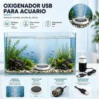 🔥50% SLEVA 🐟🔇Ultra tiché USB okysličovací čerpadlo do akvária, přenosné dobíjecí, nastavitelný průtok vzduchu, s 8cm nano vzduchovým diskem, vhodné pro domácí akvária a rybaření