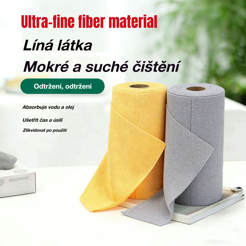 ✨🧼 Kup 1, získej 1 zdarma｜Role opakovaně použitelných čisticích utěrek, odtrhávací, mikrovlákno, savé, kuchyňské, 25×25 cm