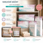 🔥 50% SLEVA | 【5 ks | 70*50*30 cm】Velké 3D kompresní úložné vaky bez pumpy – úspora místa doma i na cestách