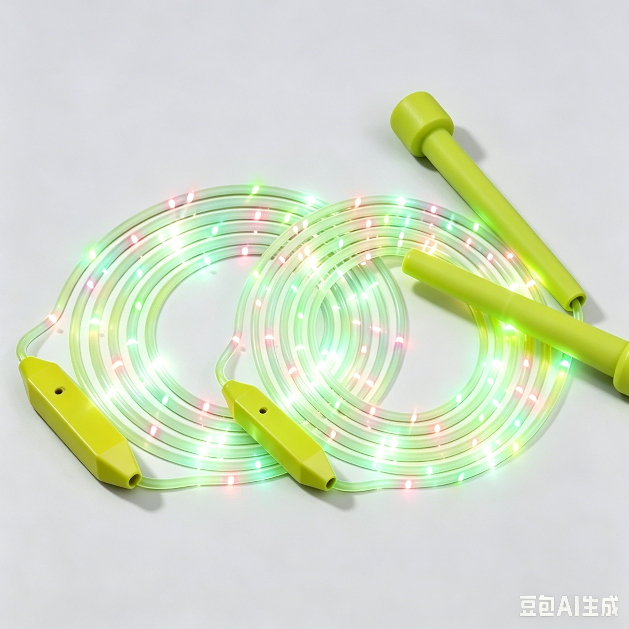 【Kupte jeden, druhý dostanete zdarma】LED svítící švihadlo, nárazuvzdorné provedení, dlouhá doba hraní!