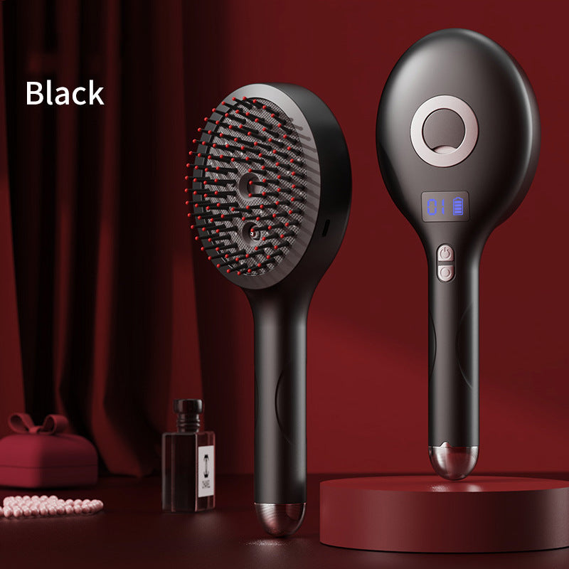 💆‍♀️Masážní hřeben s funkcí rozprašování uvolňuje pokožku hlavy, je vhodný pro styling a domácí péči o vlasy a má také funkci vibrační masáže.