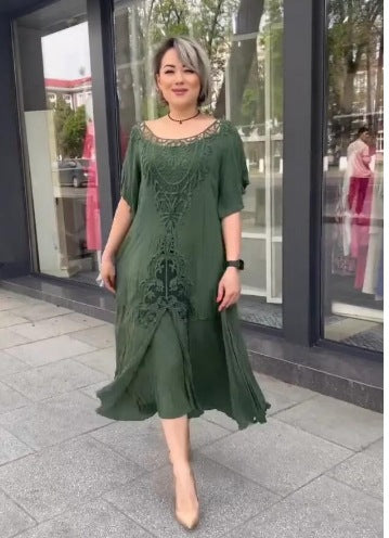 ❤️【S-5XL】nové šaty, plus size, pohodlné a volné🔥Vynikající kvalita👌Perfektně padnou všem typům postav👌