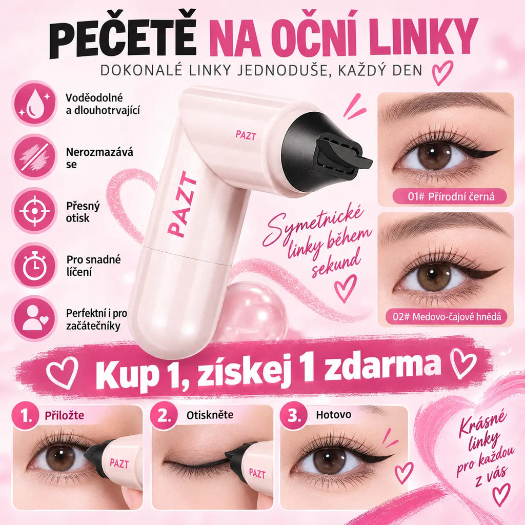 💥Kup 1, získej 1 zdarma｜Pečetě na oční linky, není potřeba namáčet inkoust, voděodolné, nerozmazává se, snadné použití pro začátečníky 2026