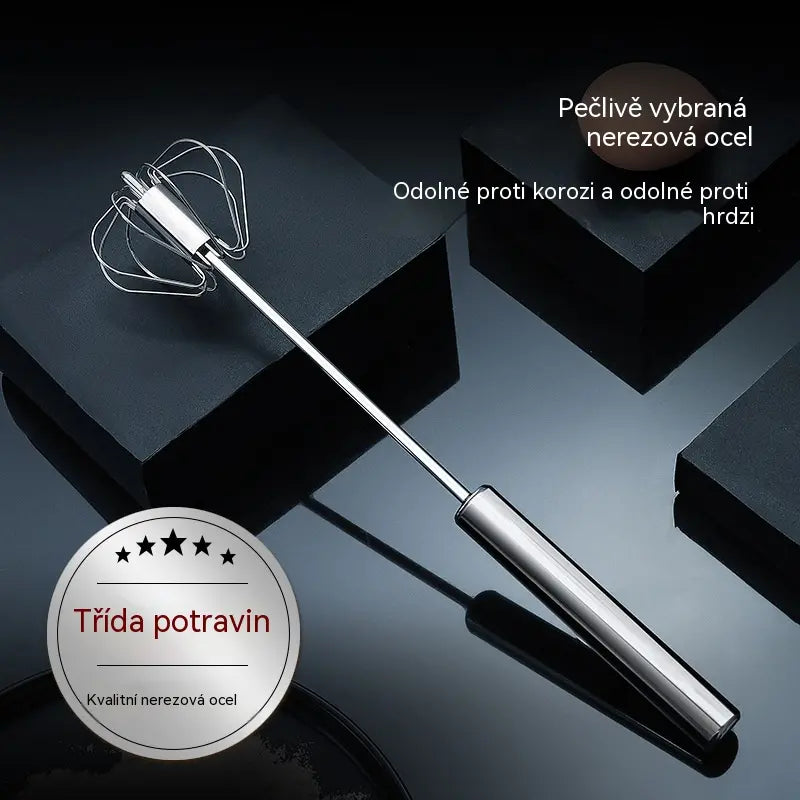 🎁Kup 1, získej 1 zdarma🎁 👍 Poloautomatický šlehač vajec z nerezové oceli, domácí pečicí nástroj, ruční mixér na smetanu a vejce, sada 2 ks