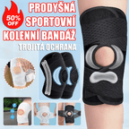 Dvojité pružinové chrániče kolen, vhodné pro běh, cyklistiku, hraní míče a jiné sporty