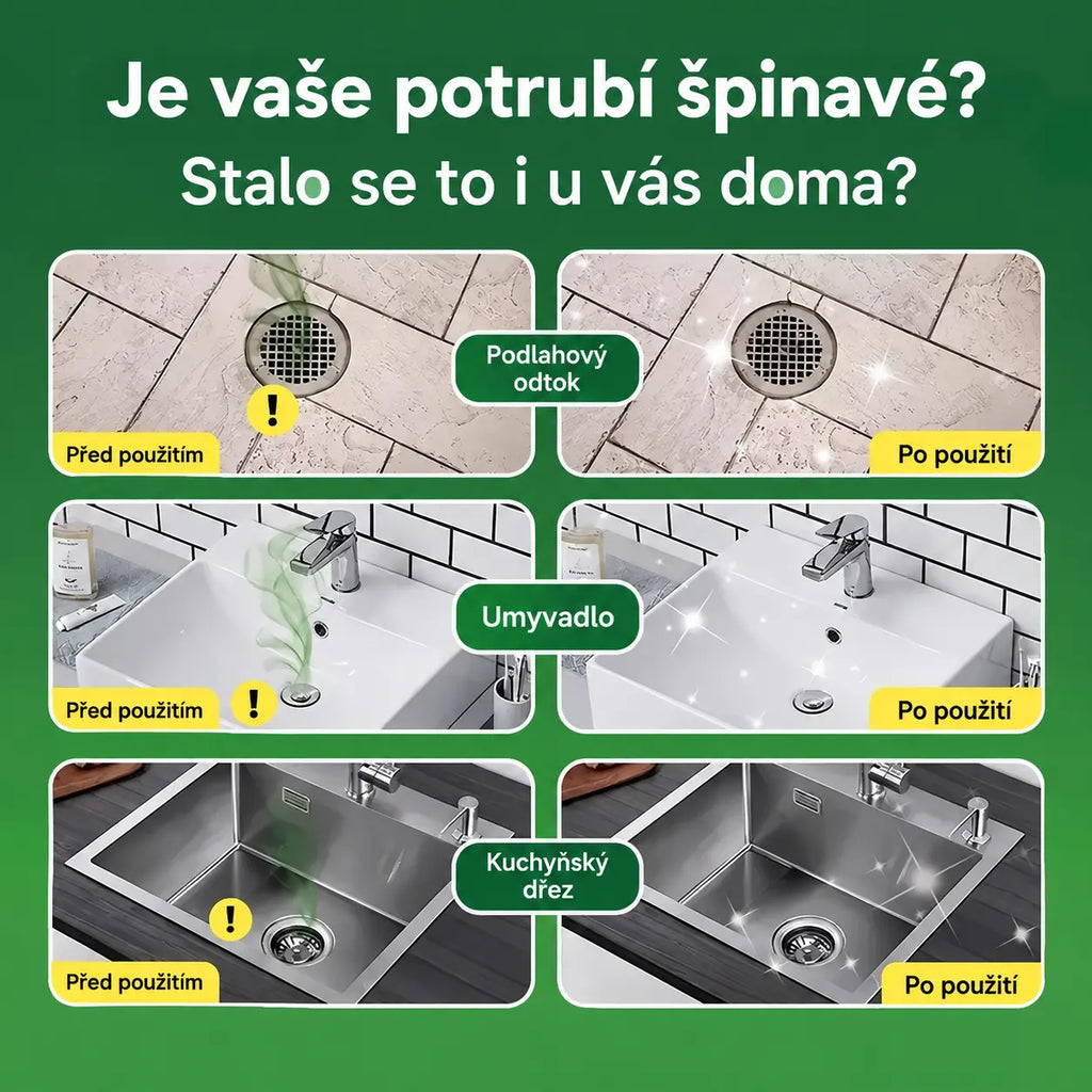 【Kup 1, dostaneš 1 zdarma】2 krabičky (celkem 100 tablet)🏠💧Deodorační kapsle Drain – bioenzymové složení neutralizuje pachy přímo u jejich zdroje, proti návratu zápachu v kuchyni, koupelně a odtocích