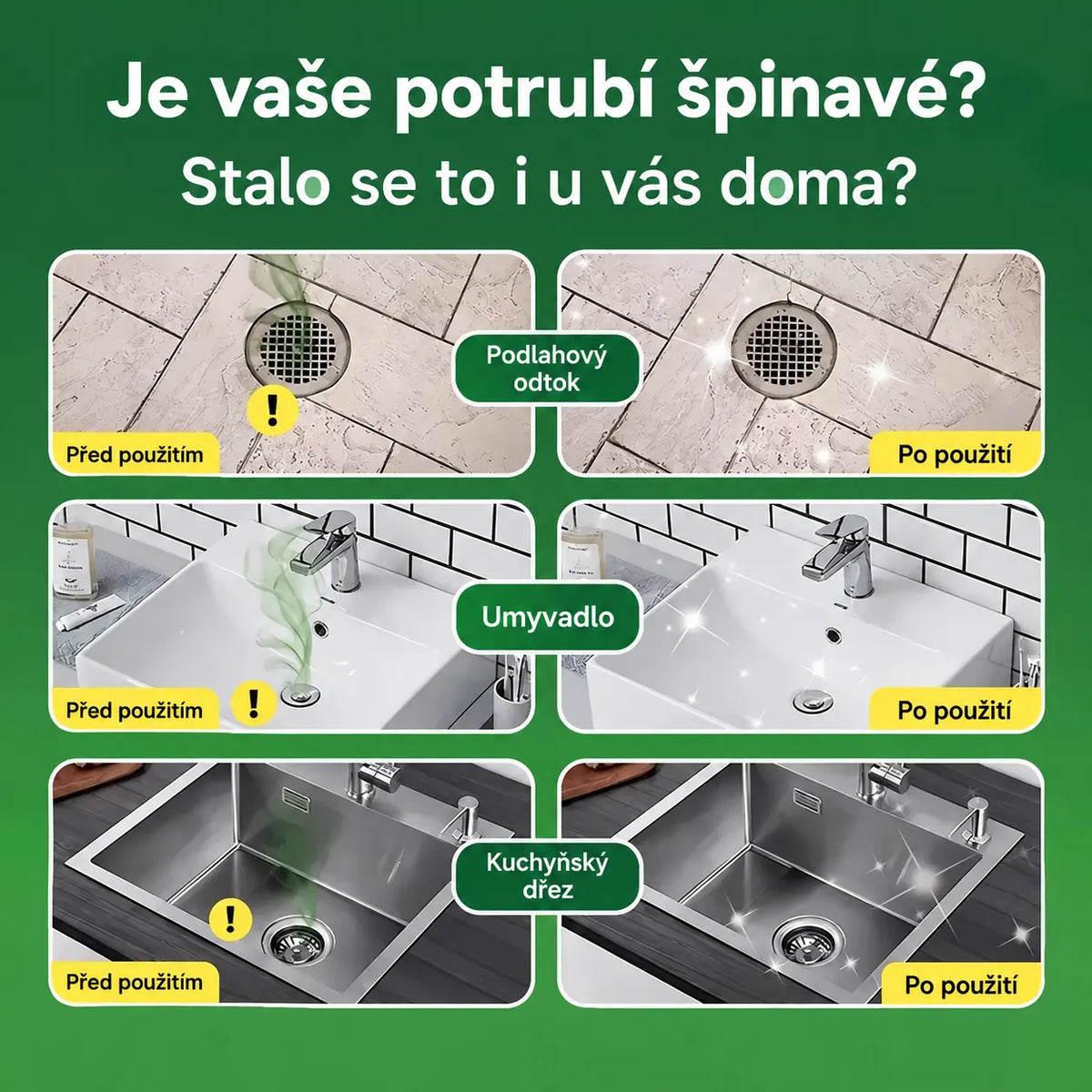 【Kup 1, dostaneš 1 zdarma】2 krabičky (celkem 100 tablet)🏠💧Deodorační kapsle Drain – bioenzymové složení neutralizuje pachy přímo u jejich zdroje, proti návratu zápachu v kuchyni, koupelně a odtocích