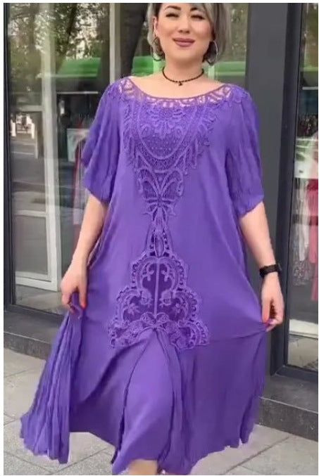 ❤️【S-5XL】nové šaty, plus size, pohodlné a volné🔥Vynikající kvalita👌Perfektně padnou všem typům postav👌