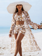 👙【S-2XL】Vysoce kvalitní sexy třídílné bikiny s potiskem