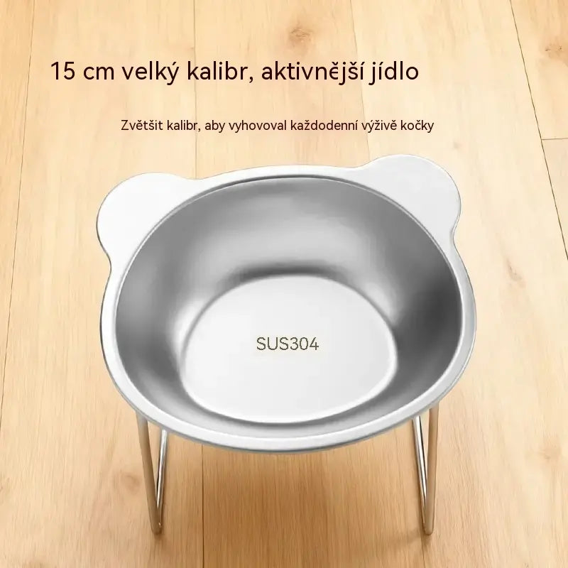 🎁Kupte 1, získejte 1 zdarma 🥣 Ortopedická nakloněná miska pro domácí mazlíčky o 15°, z nerezové oceli 304, odolná vůči vysokým teplotám