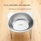 🎁Kupte 1, získejte 1 zdarma 🥣 Ortopedická nakloněná miska pro domácí mazlíčky o 15°, z nerezové oceli 304, odolná vůči vysokým teplotám