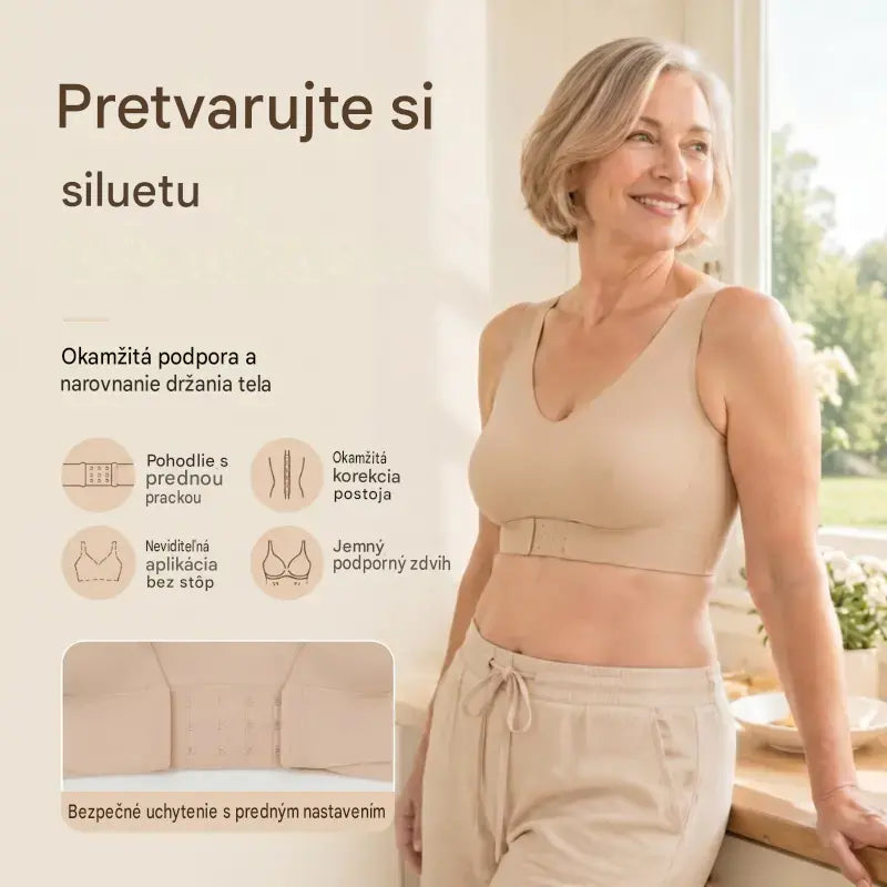 ✨Kupte 1 a získejte 2 zdarma – balení 3 kusů｜Dámská tvarující podprsenka, bezšvová, upravuje linii zad, shromažďuje prsa, pro váhu 40–90 kg 💋