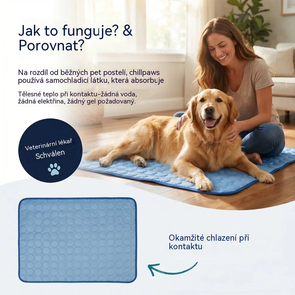 🧊⚡Letní výprodej! Chladivá podložka pro domácí mazlíčky (bez vody) – prodyšná oxfordská tkanina