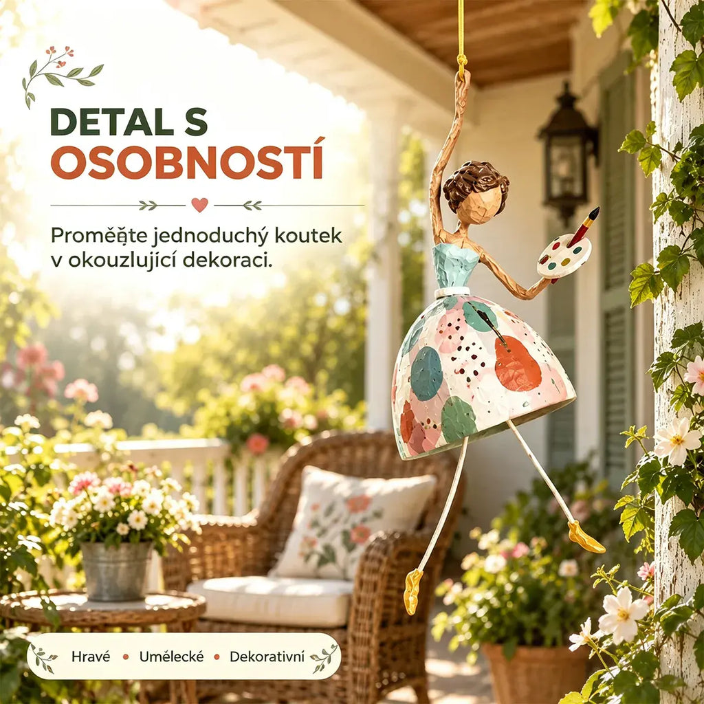 💥50% SLEVA✨Zábavná závěsná ozdoba ve stylu tanečnice, vintage dekorace do domu, 5 různých motivů