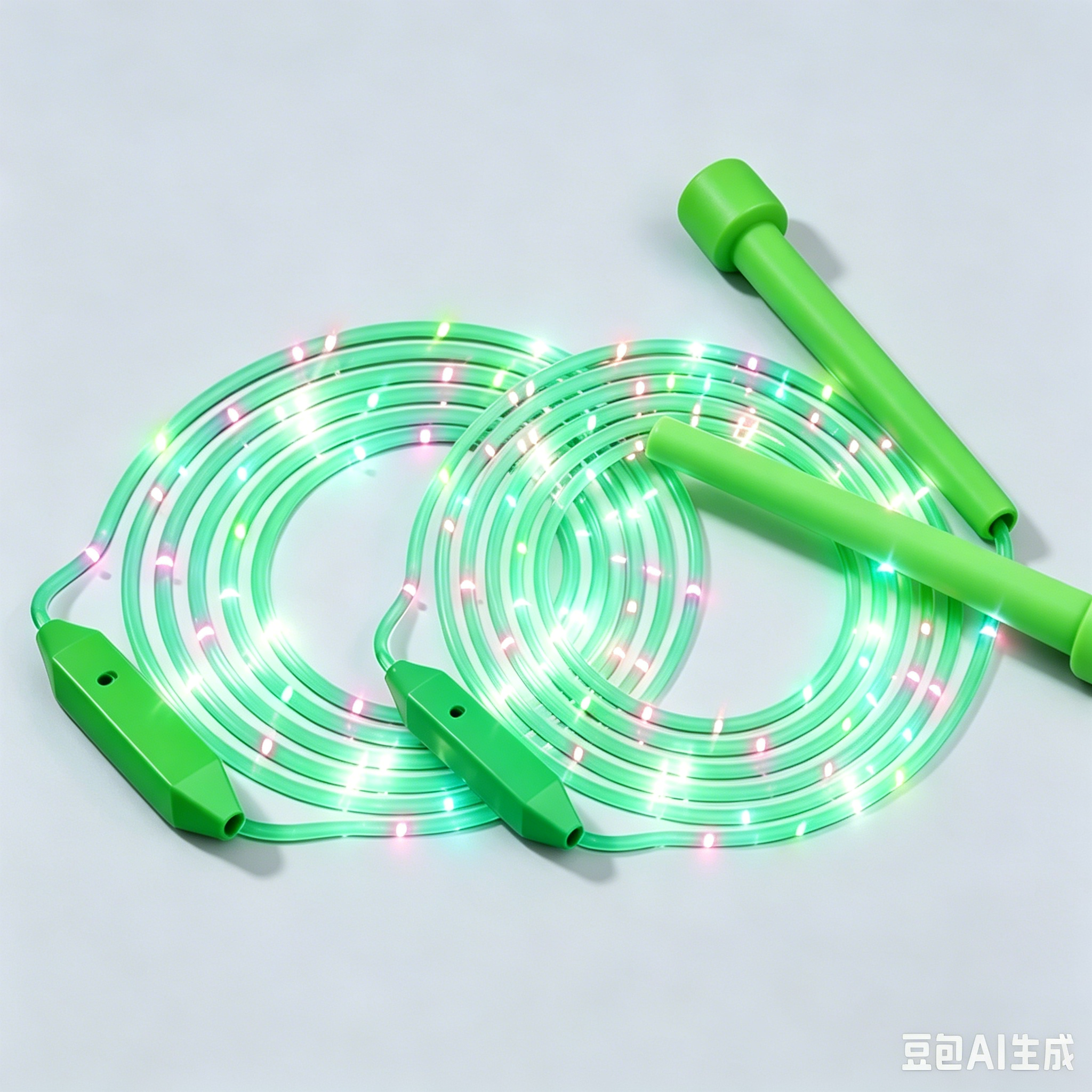 【Kupte jeden, druhý dostanete zdarma】LED svítící švihadlo, nárazuvzdorné provedení, dlouhá doba hraní!