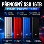💥50% SLEVA💥 16TB Přenosný mini SSD disk, USB Typ-C, vysoká rychlost přenosu dat, externí pevný disk